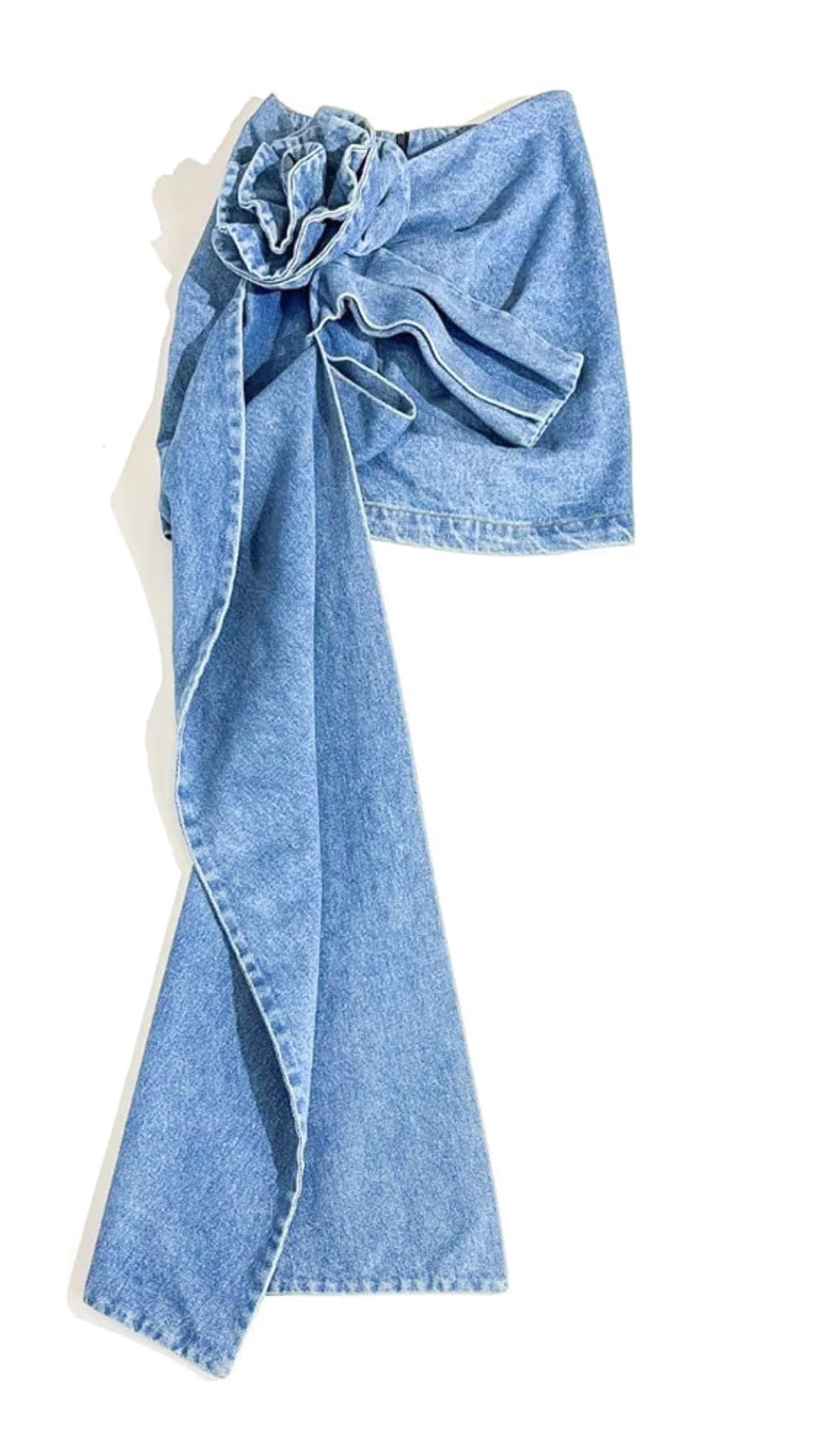 Petra Elaborate Denim Mini Skirt