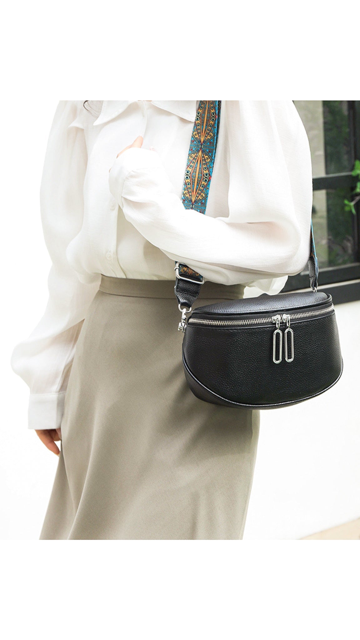 Nicole Genuine Leather Sling Bag
