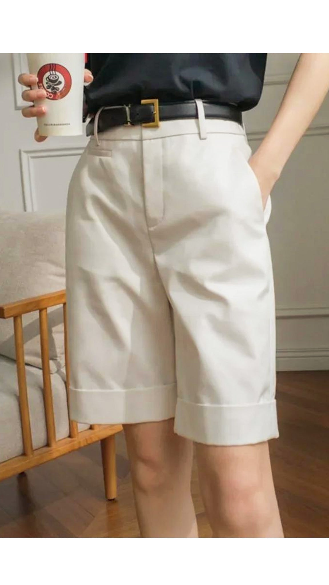 Ivy High Waist Bermudas