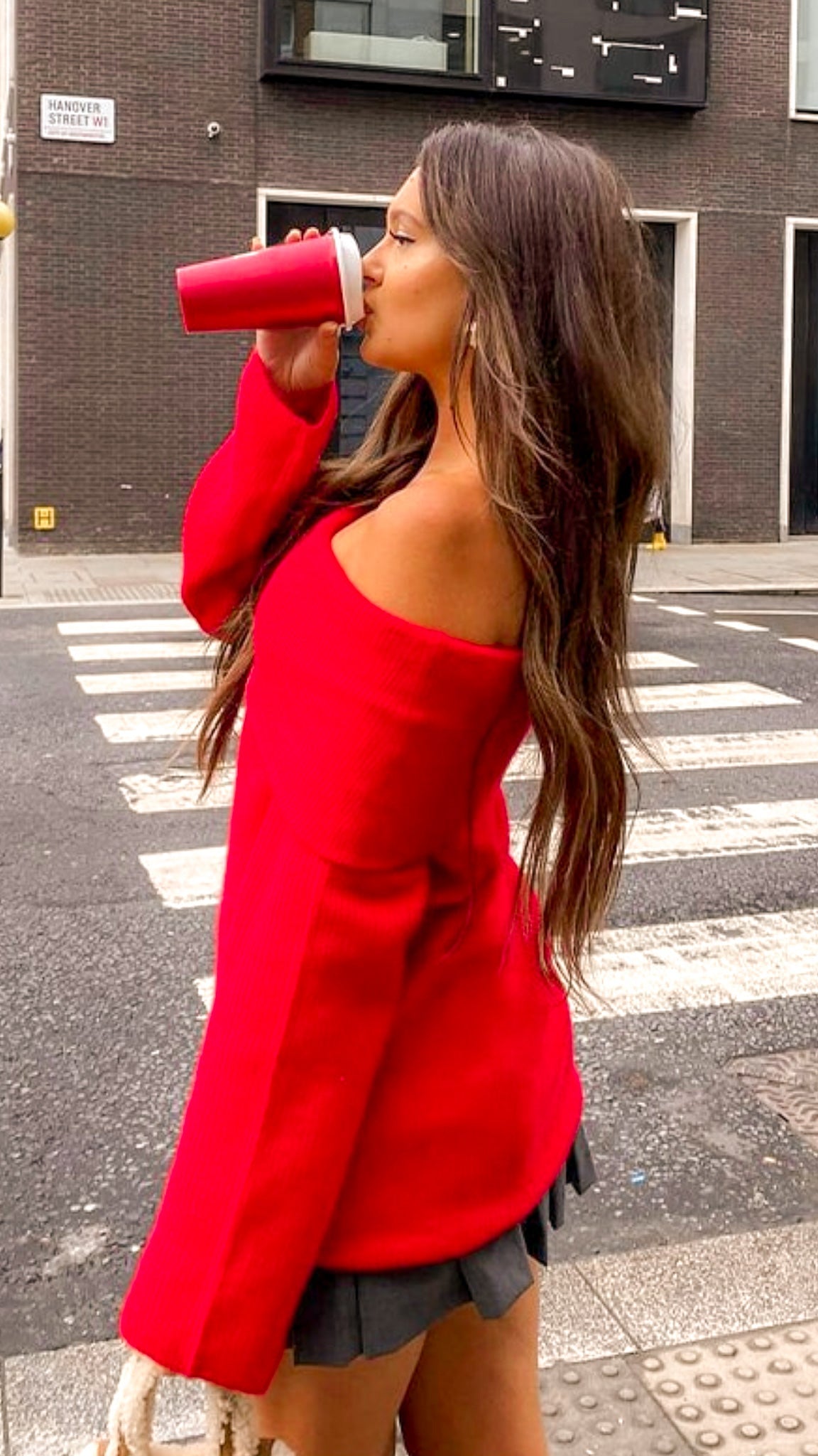 Nerida Off Shoulder Ribbed Sweater