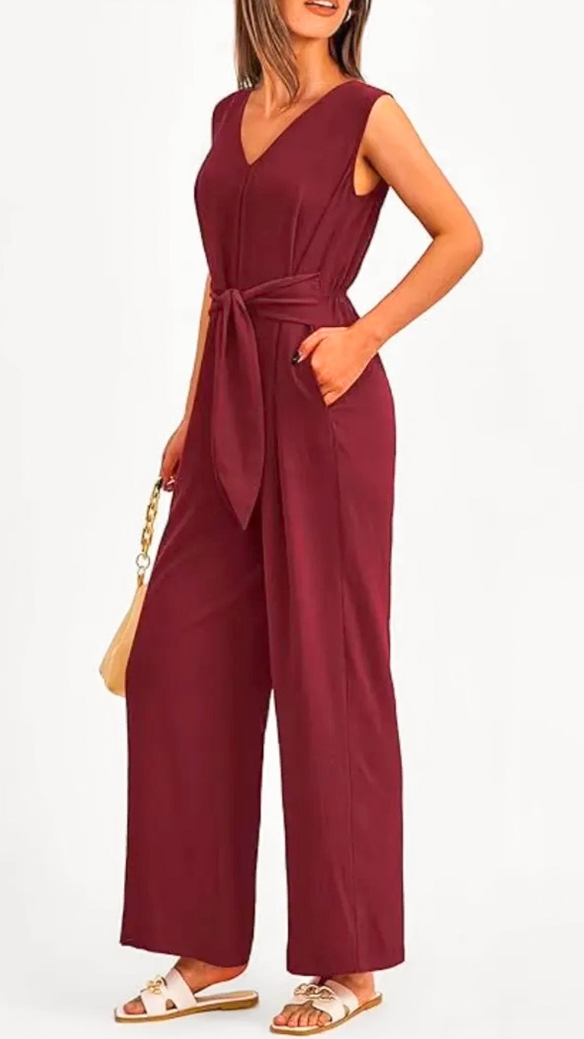 Gia Tie-Waist Jumpsuit