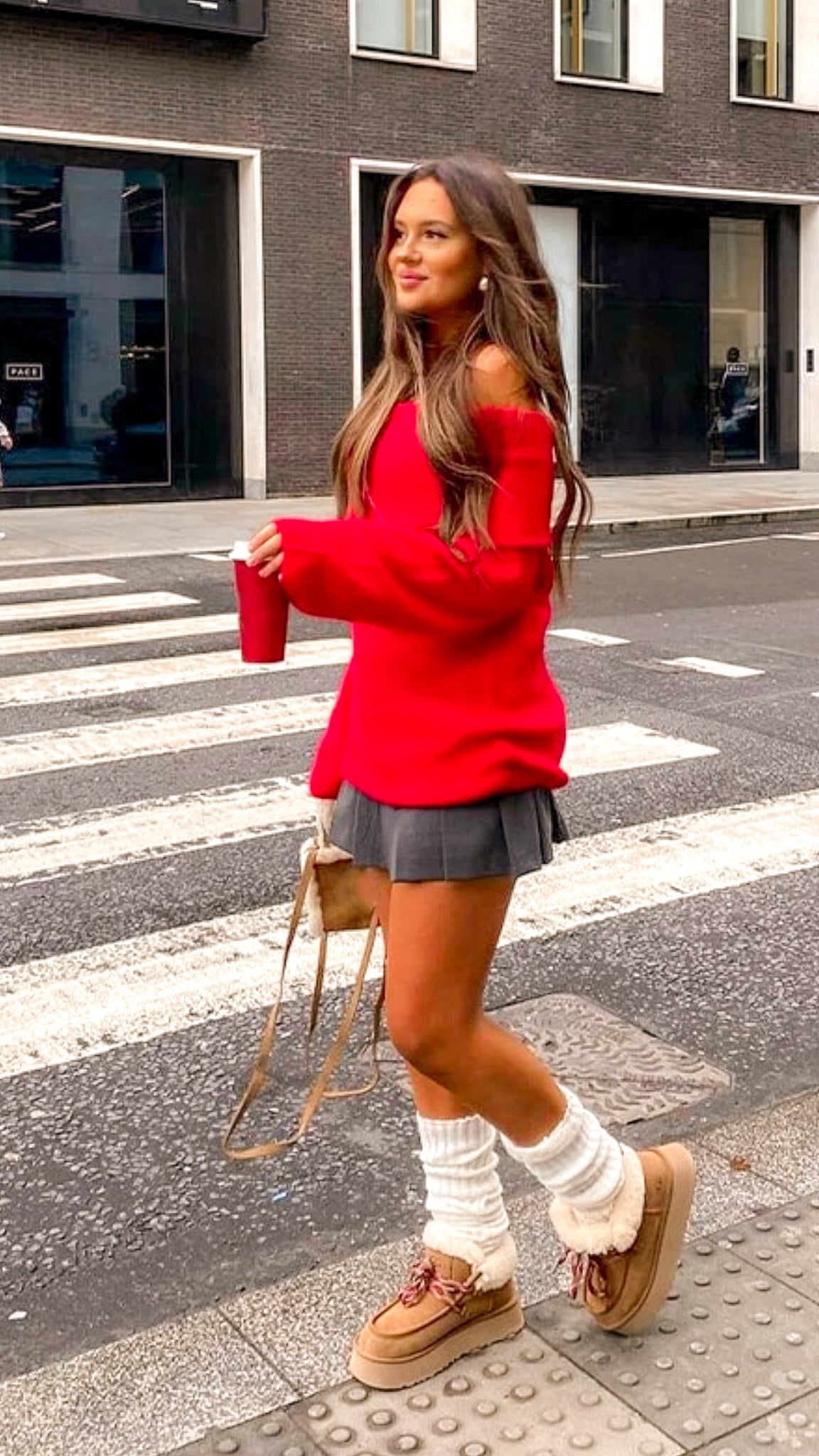 Nerida Off Shoulder Ribbed Sweater