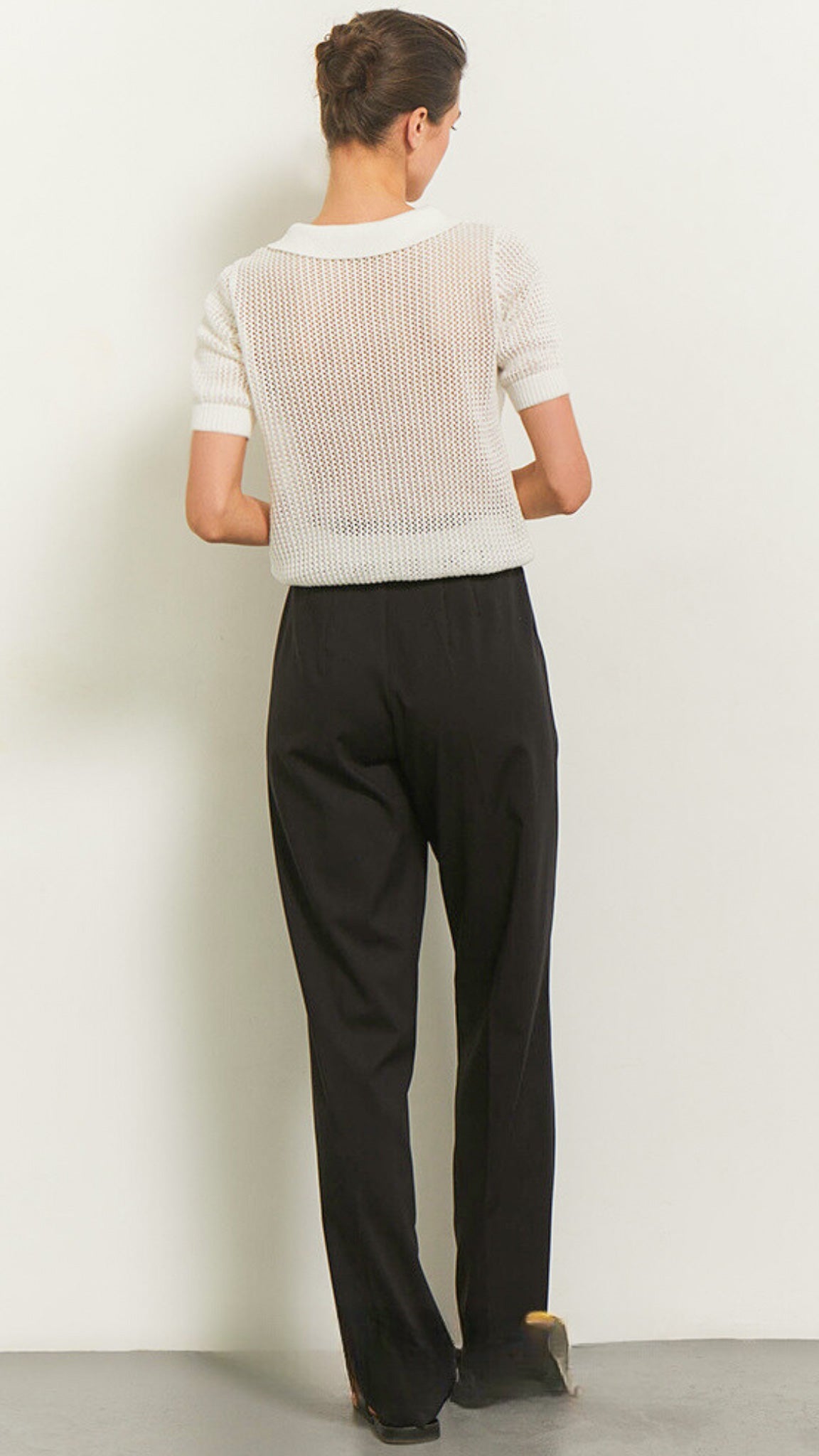 Adalyn Mesh Polo Tee