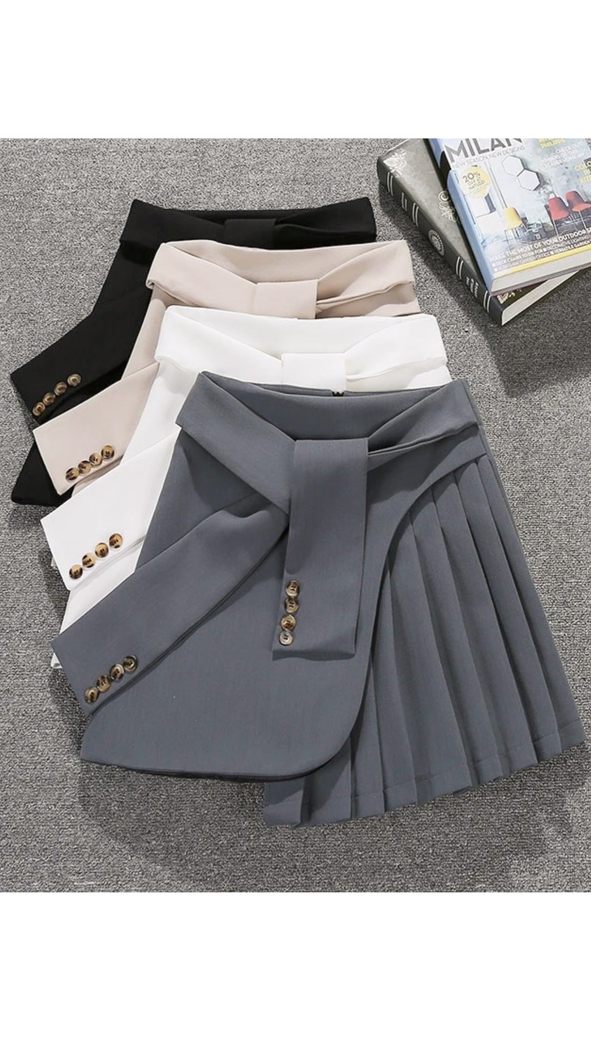 Gemma Asymmetric Skorts