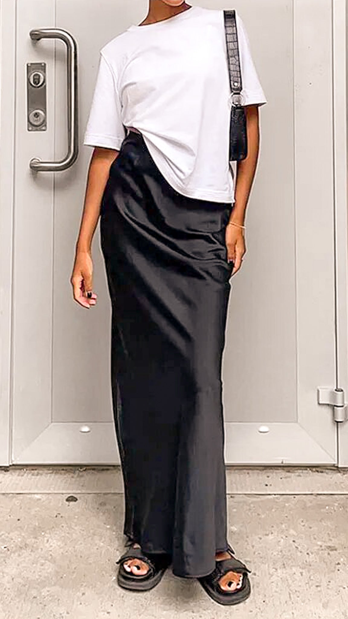 Jasmine Satin Maxi Skirt