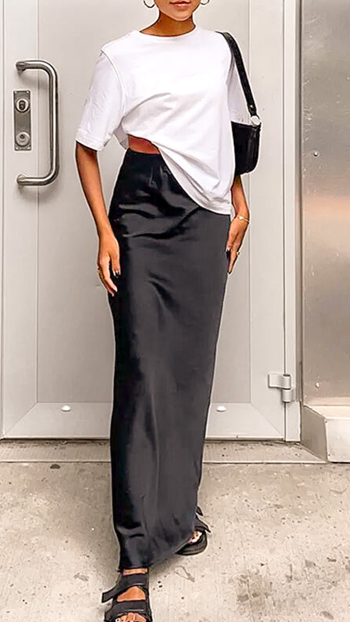 Jasmine Satin Maxi Skirt