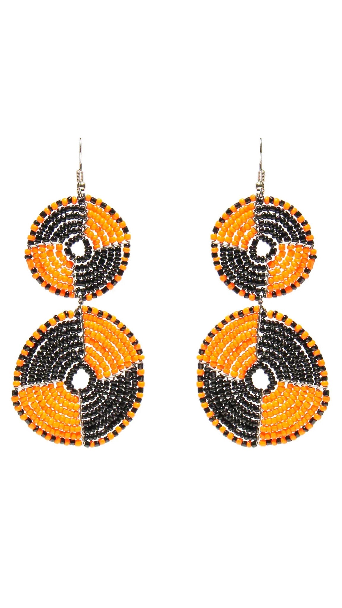 “Circles of Heritage” Maasai Bead Earrings