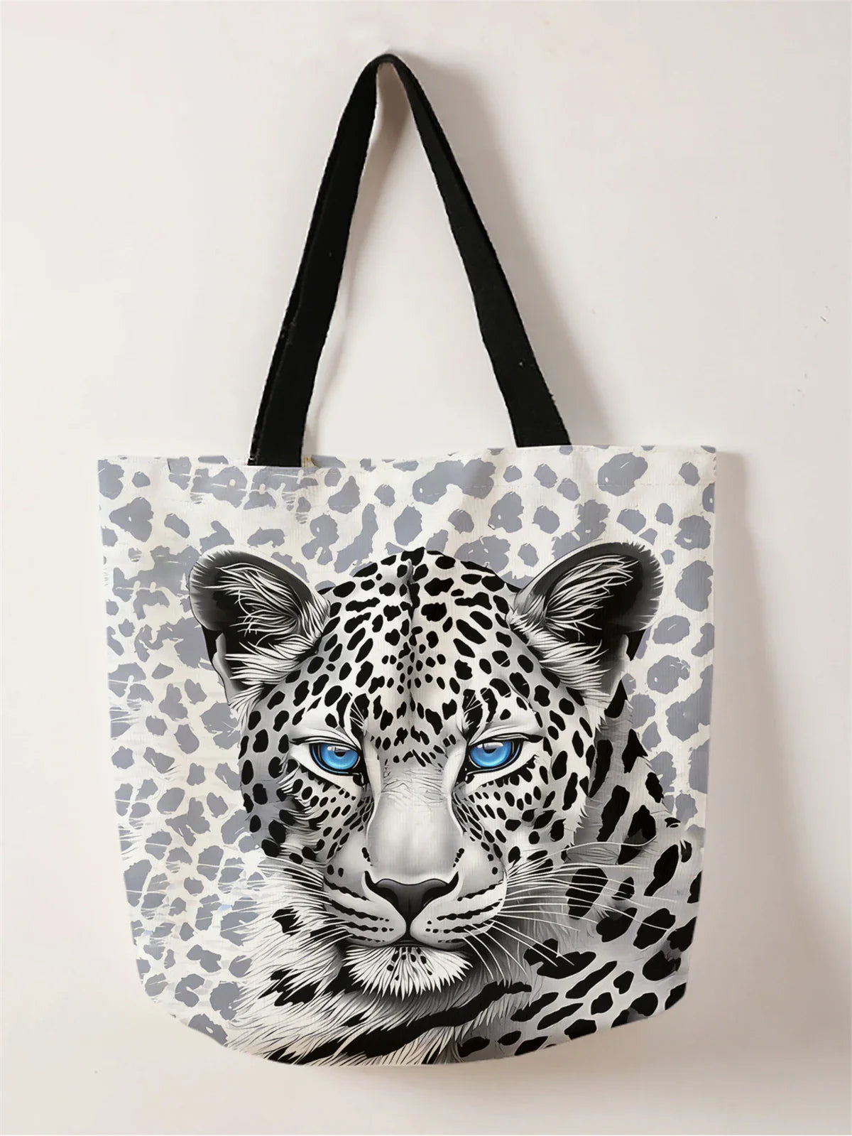 Aurora Blue-Eyed Leopard Tote