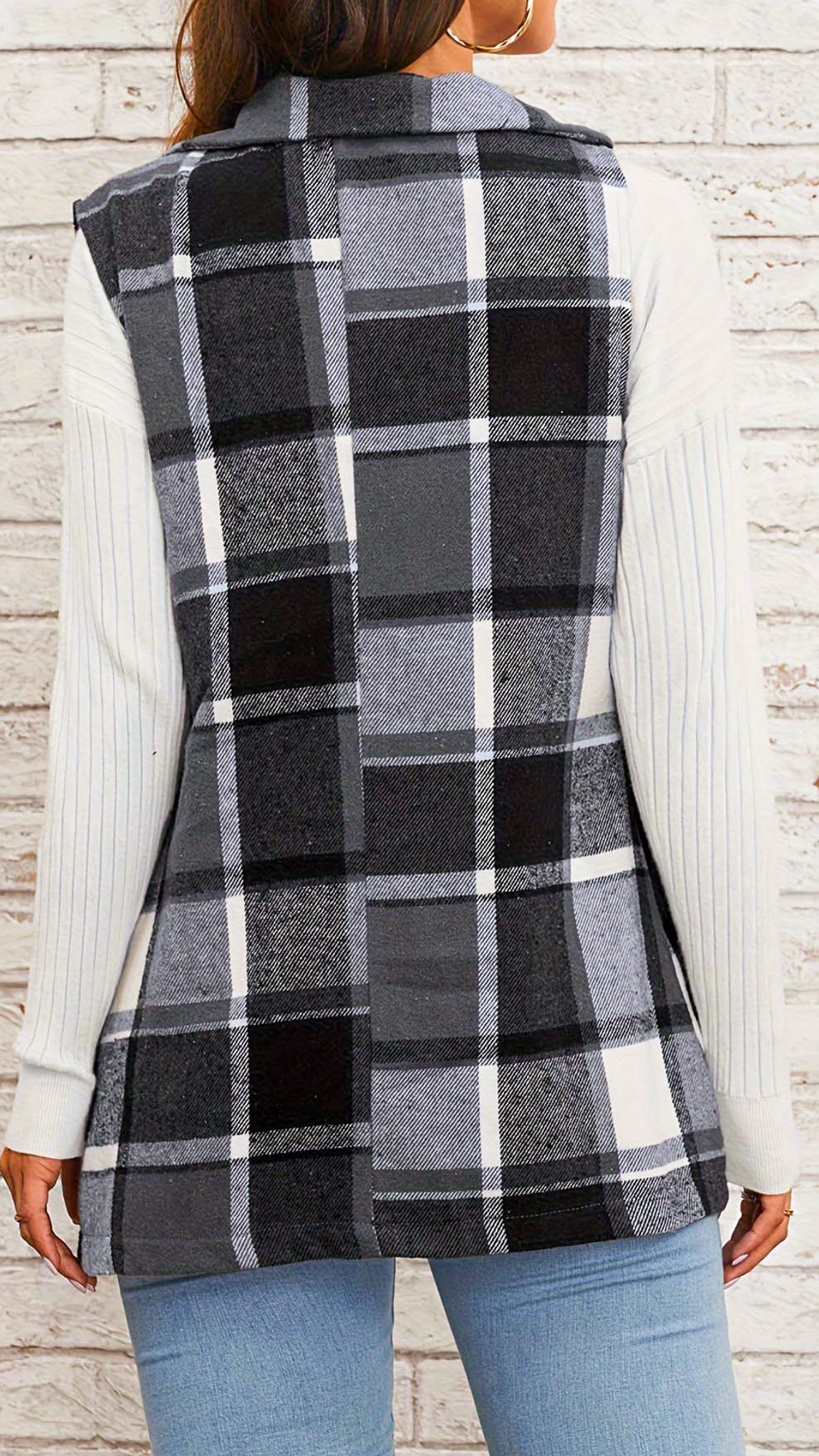Olivia Checkered Vest