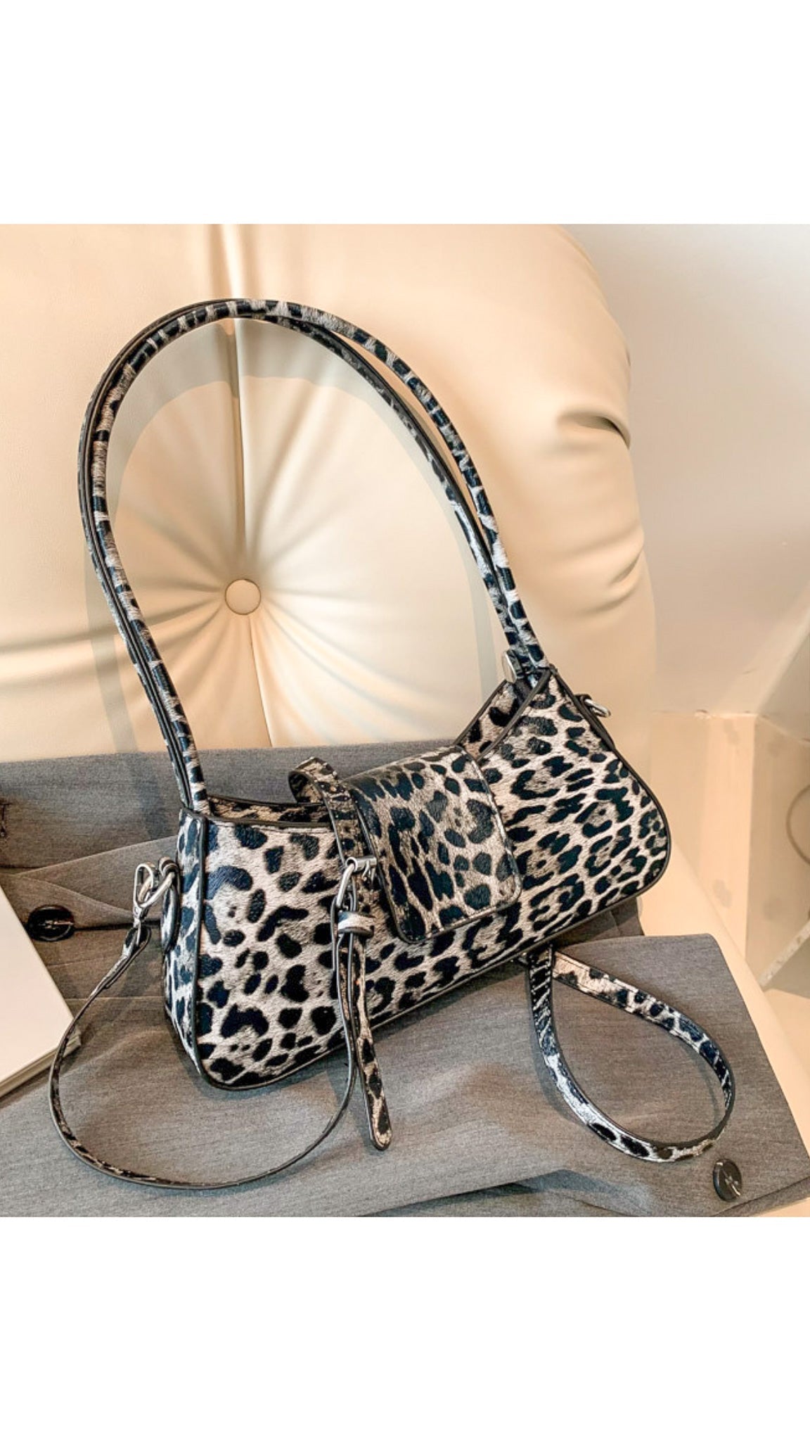 Tessa Leopard Print Handbag
