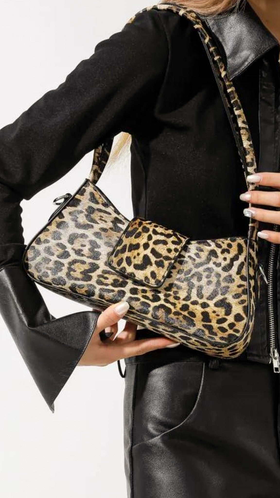Tessa Leopard Print Handbag