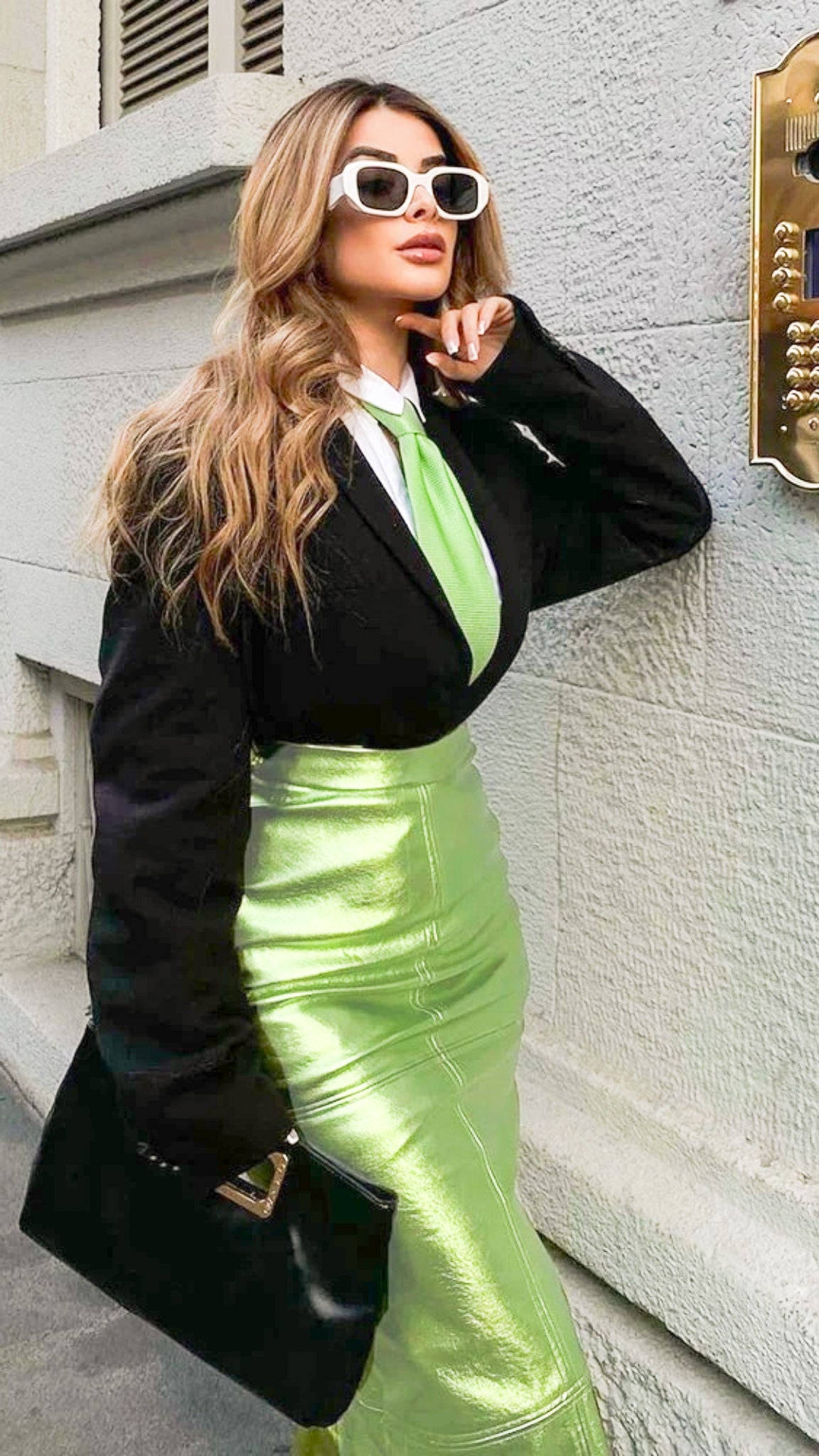 Celia Metallic Skirt