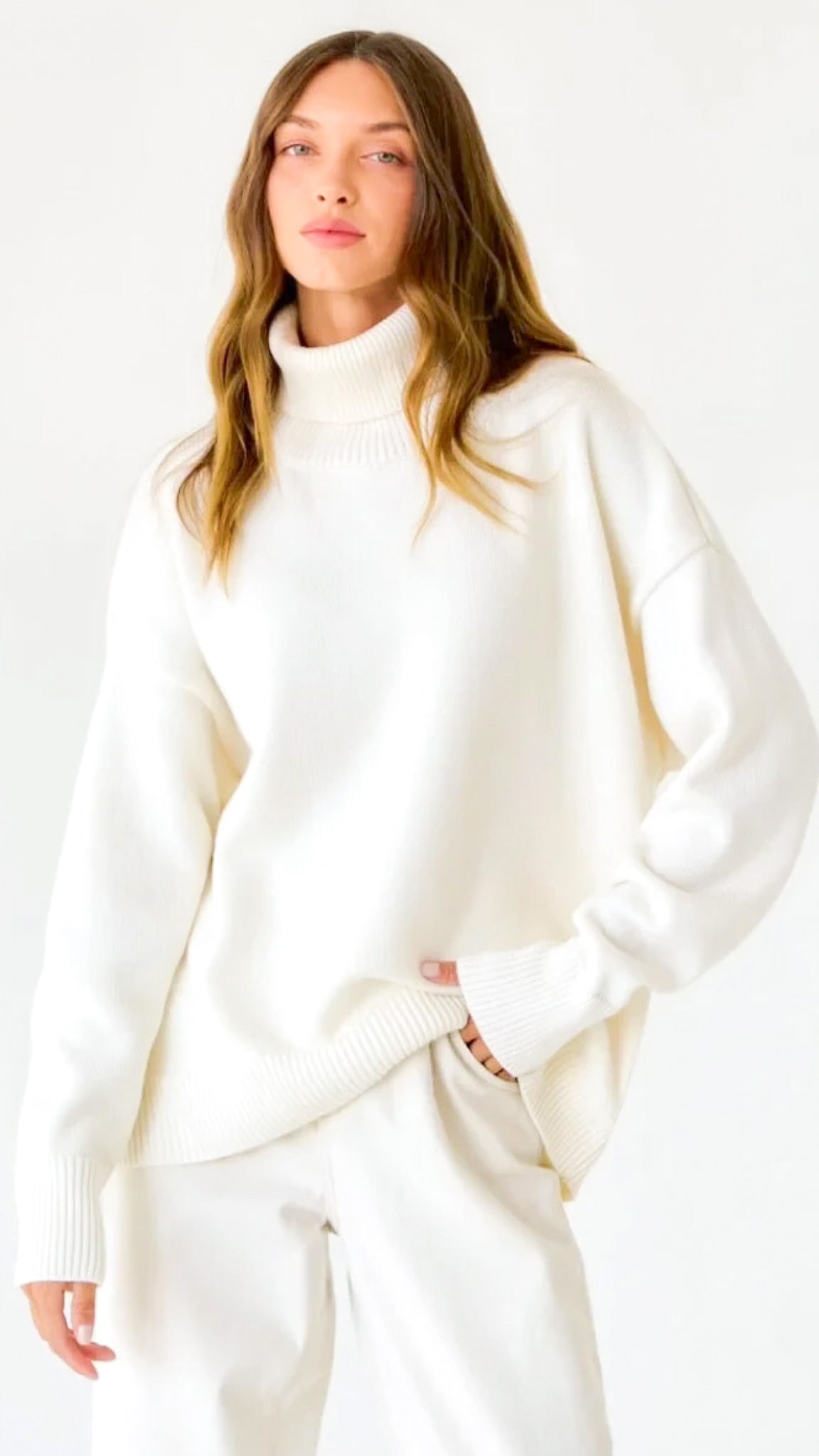 Coraline Turtleneck Sweater (Loose Fit)