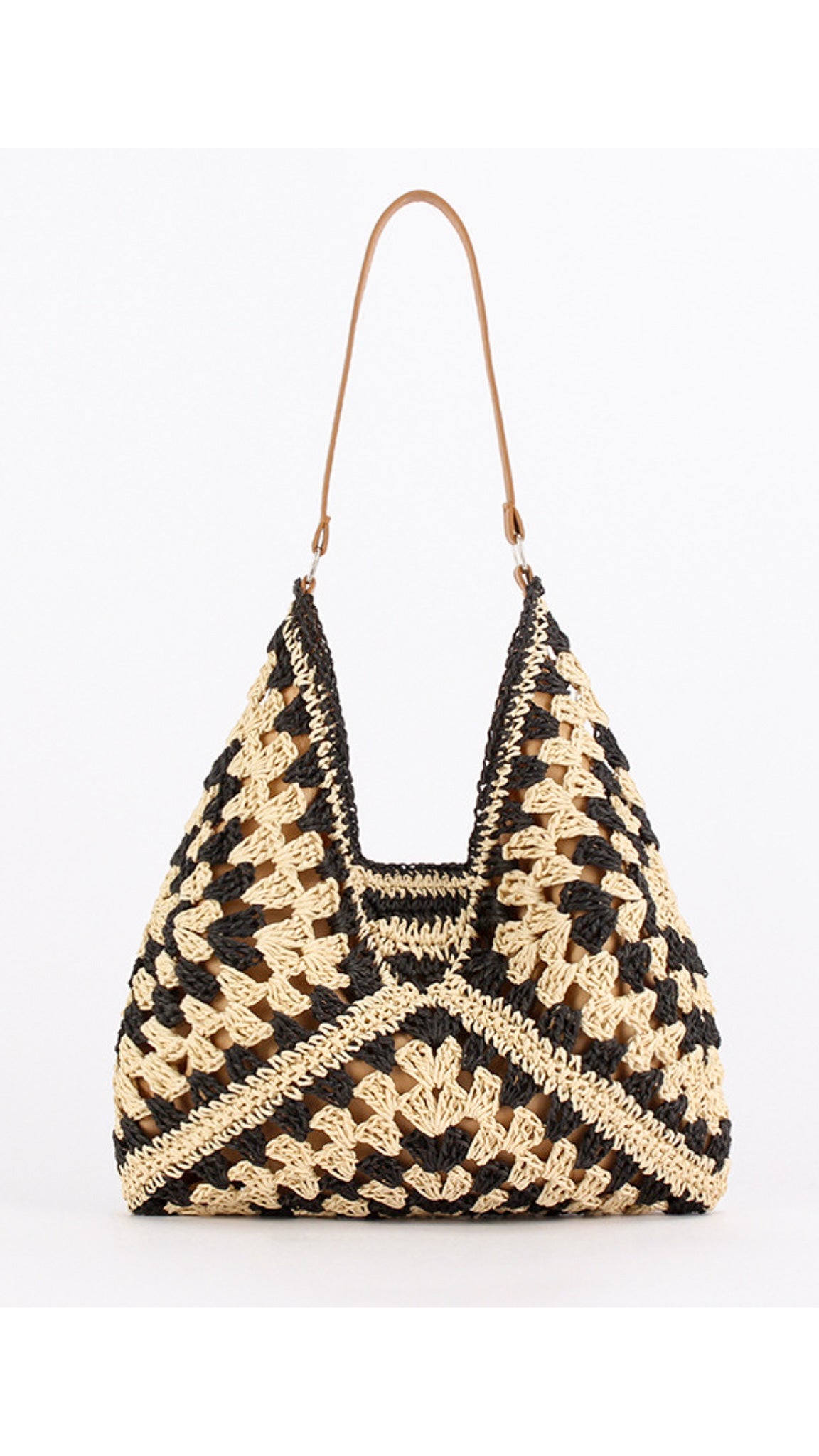 Evelyn Straw Shoulder Bag
