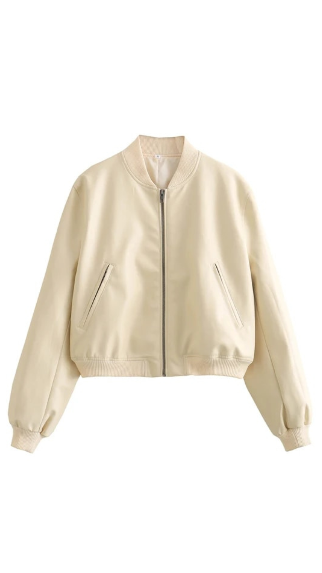 Celeste Faux Leather Bomber Jacket