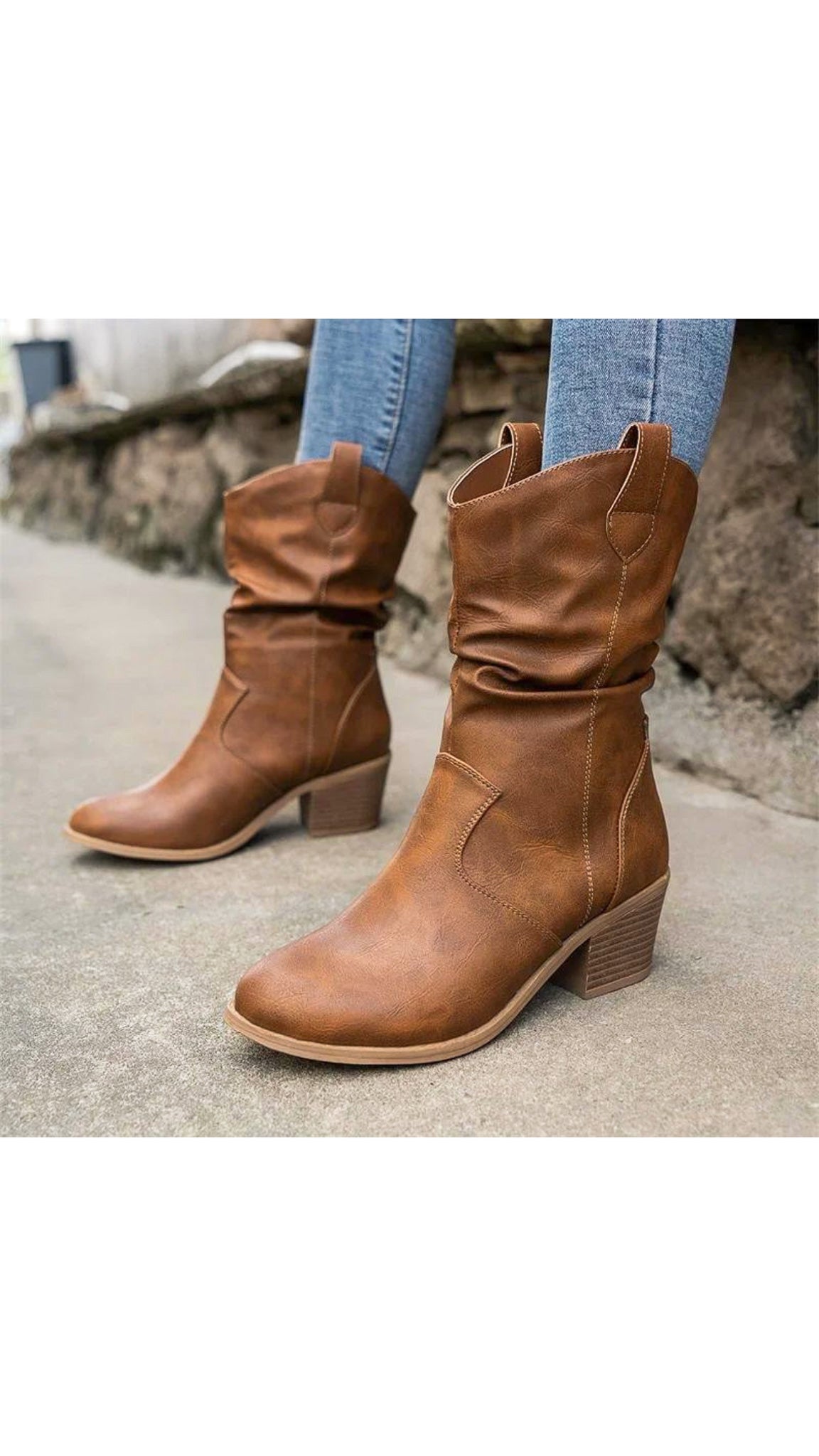 Maggie Low-Calf Cowboy Boots (Regular fit)