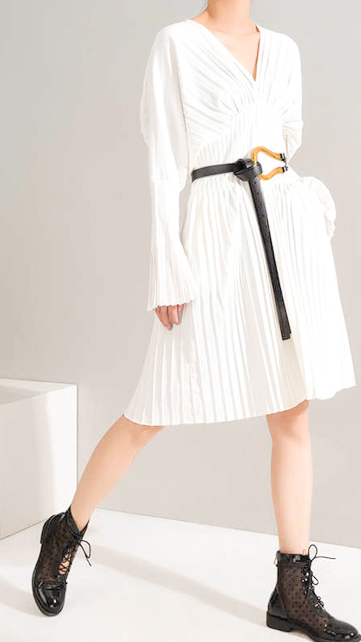 Mia Pleated Dress