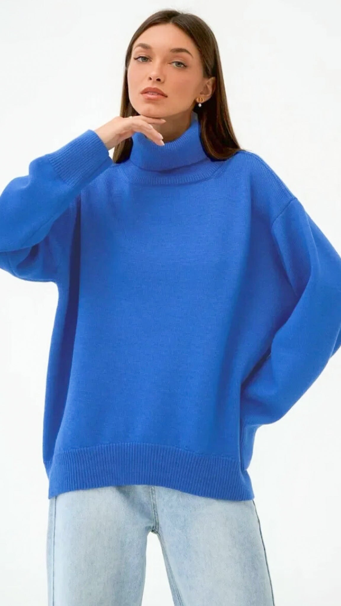 Coraline Turtleneck Sweater (Loose Fit)