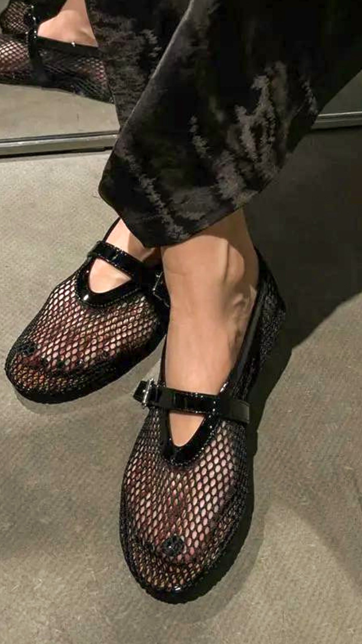 Jane Mesh Ballet Flats