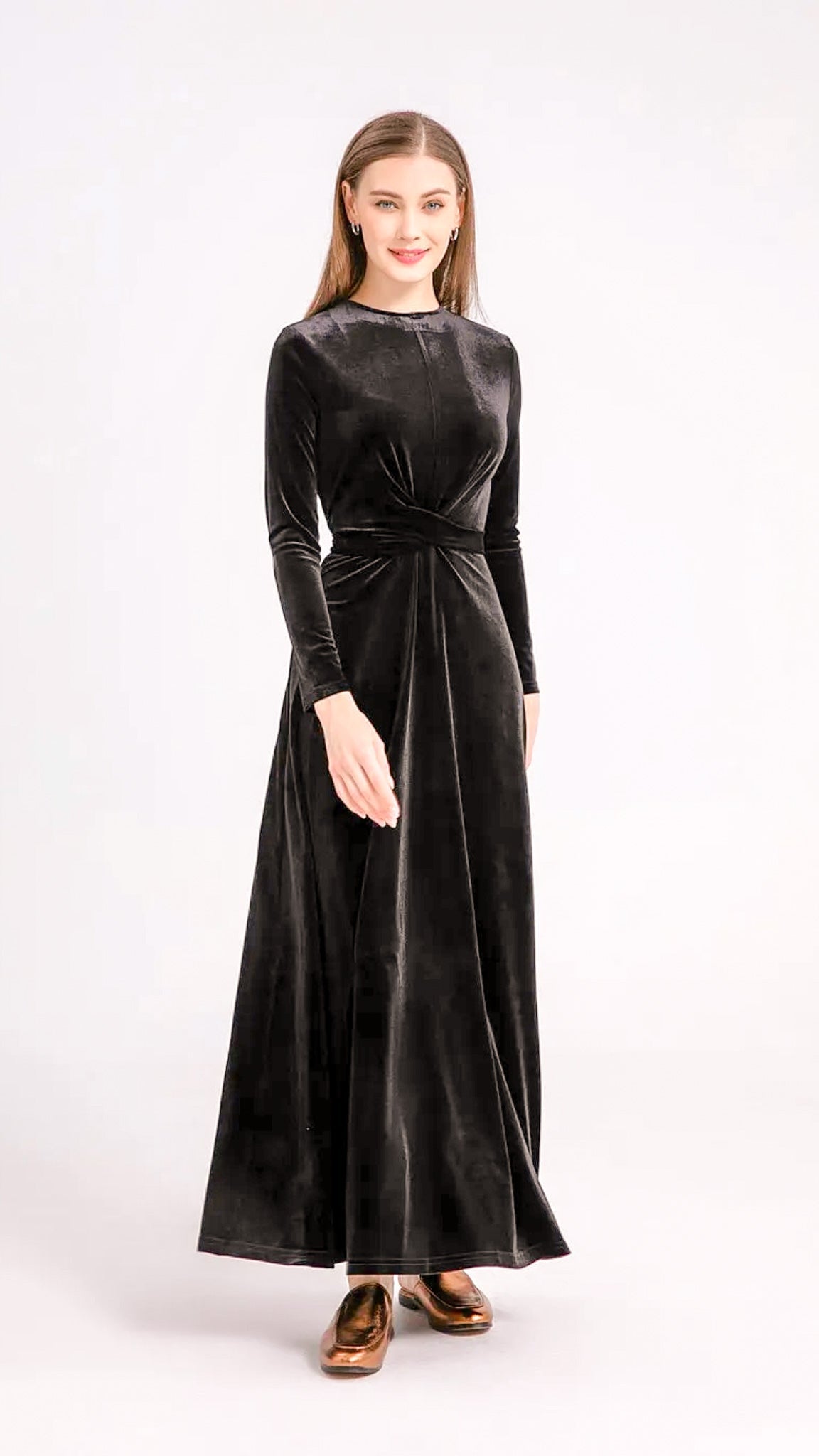 Wren Velvet A-Line Dress