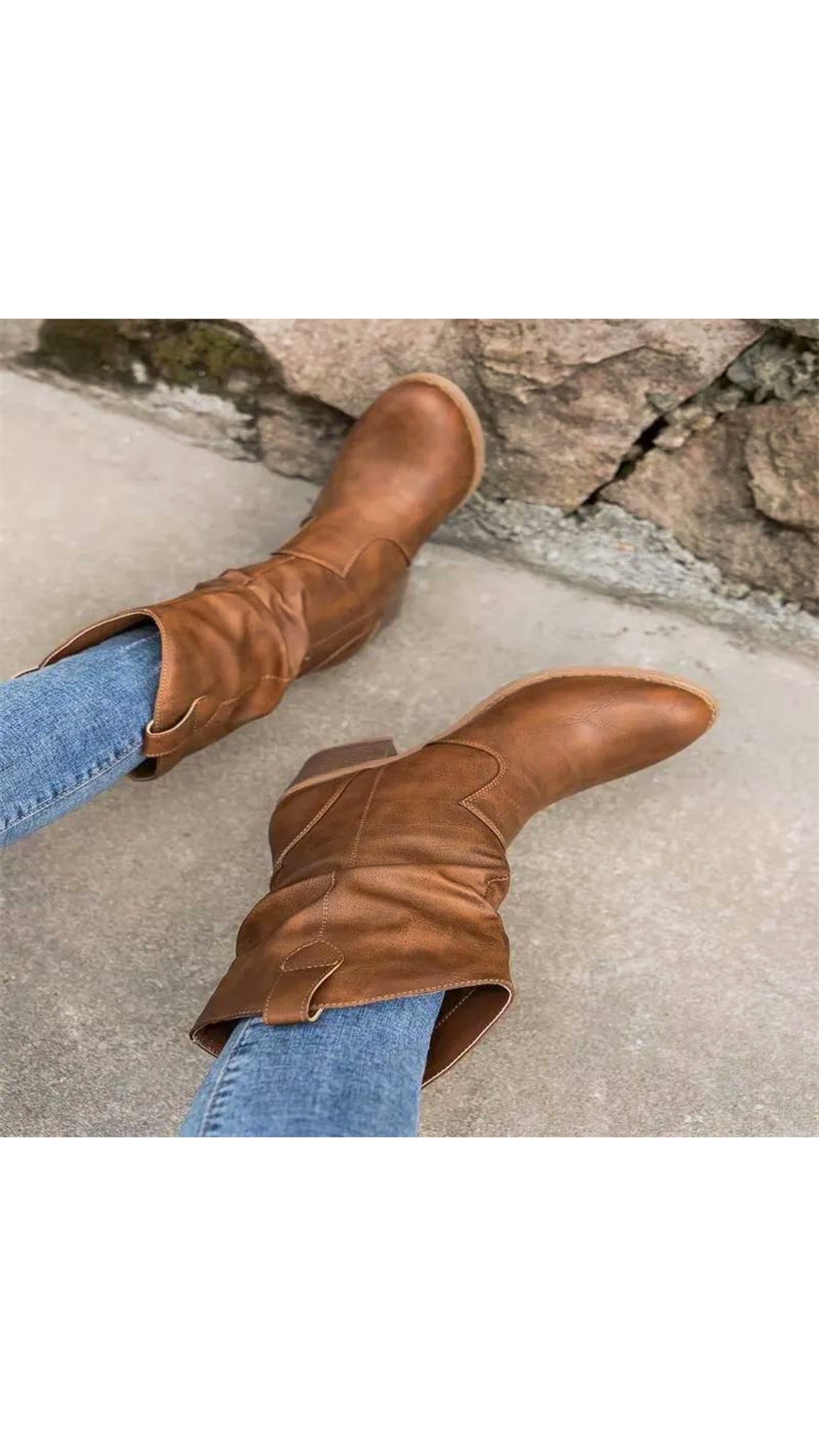 Maggie Low-Calf Cowboy Boots (Regular fit)