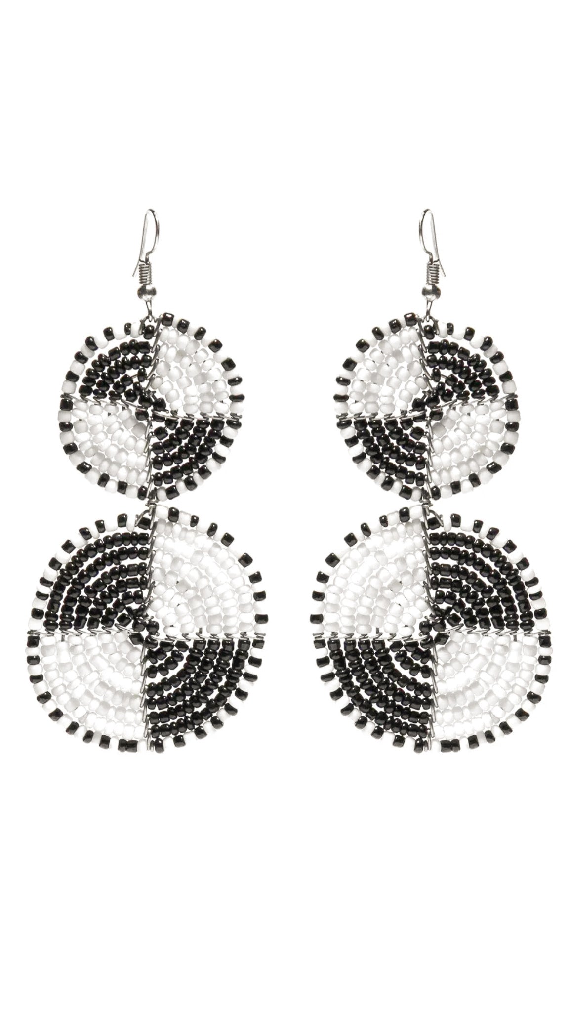 “Circles of Heritage” Maasai Bead Earrings