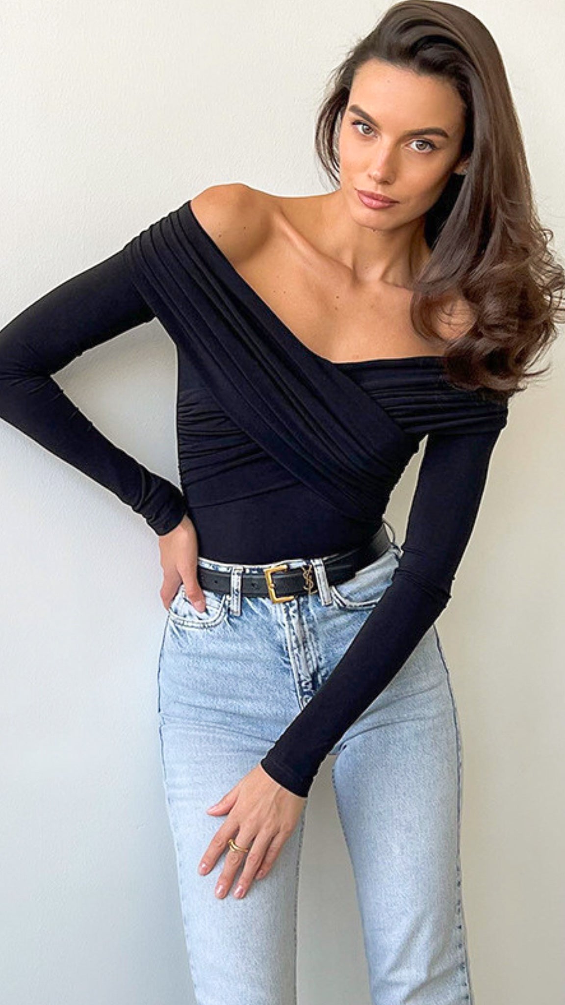 Mabel Off Shoulder Cross Over Top