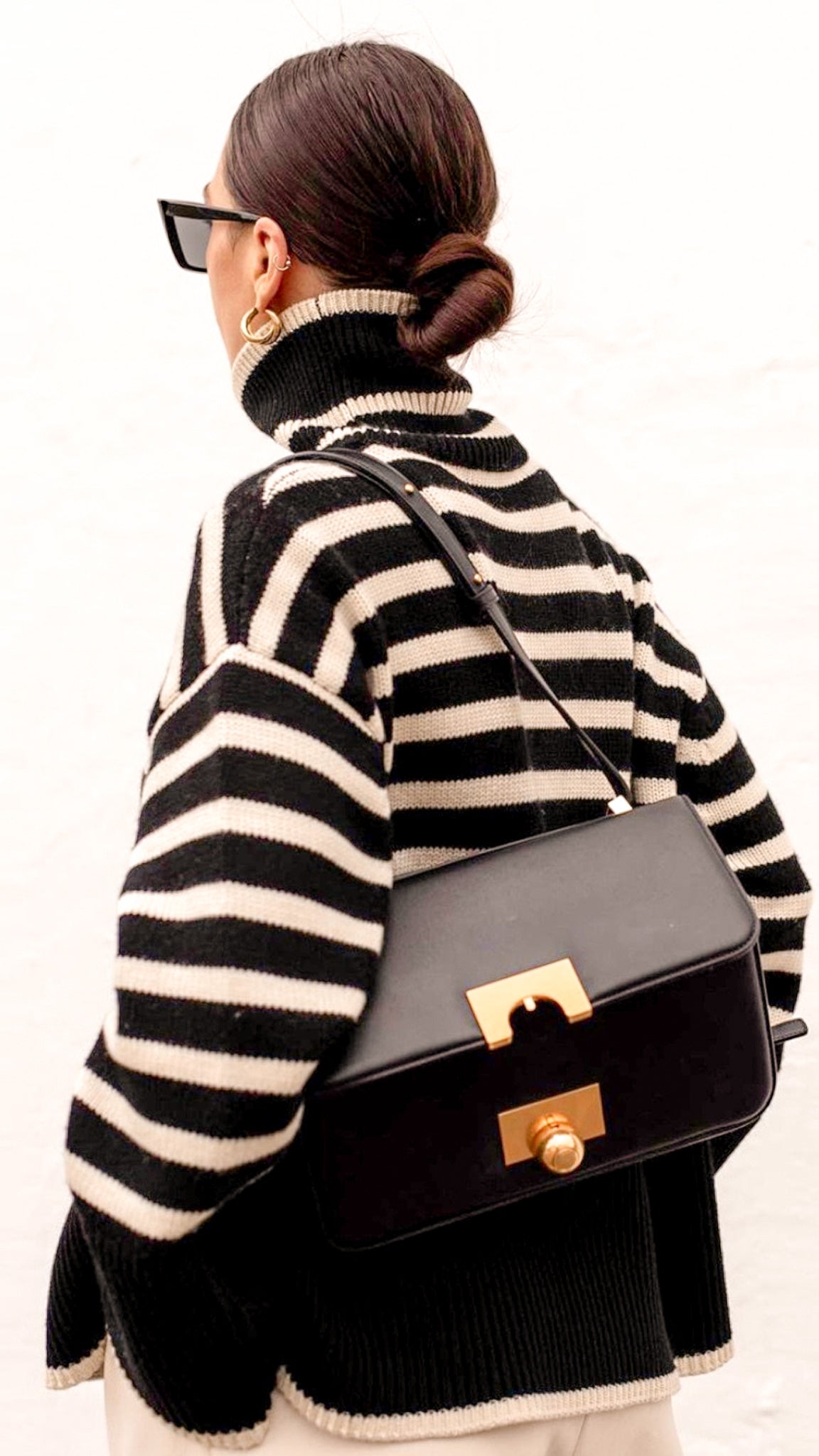 Cordelia Striped Turtleneck Sweater