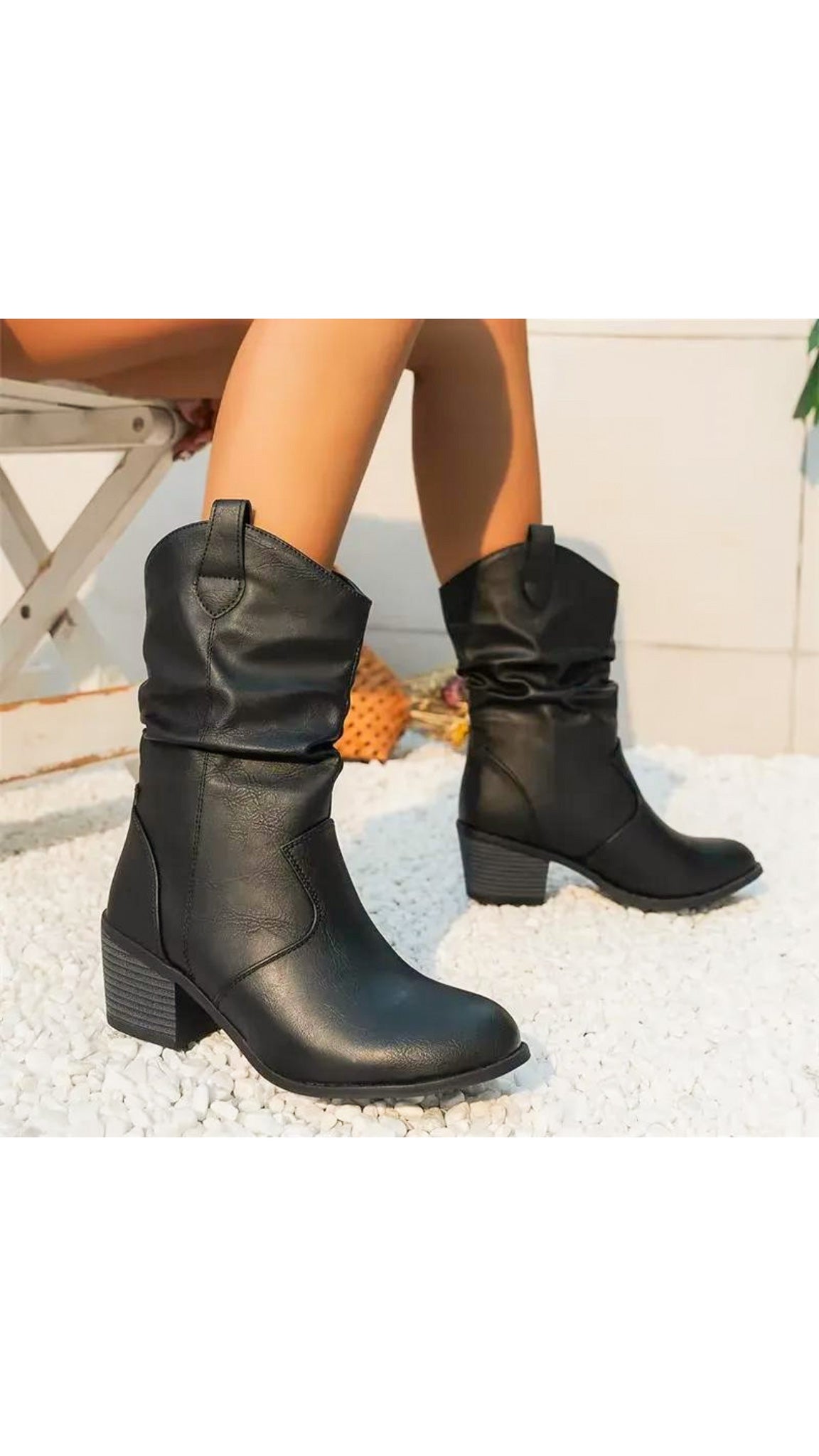 Maggie Low-Calf Cowboy Boots (Regular fit)