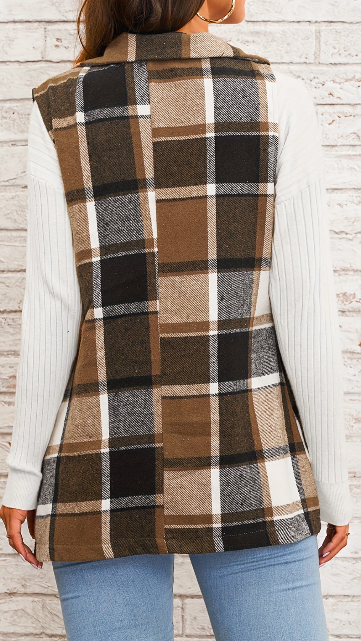 Olivia Checkered Vest