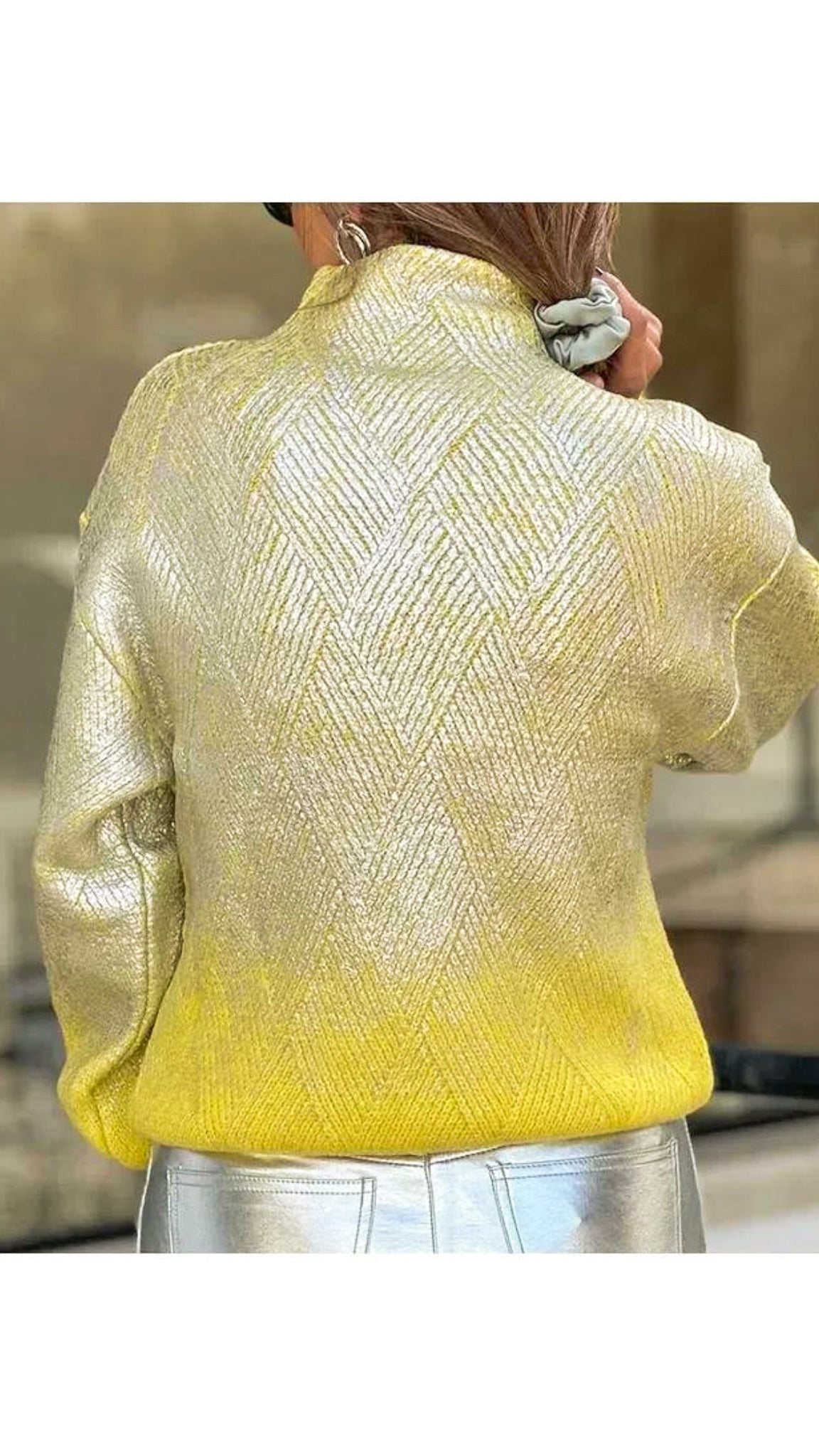 Elsie Ombre Metallic Sweater