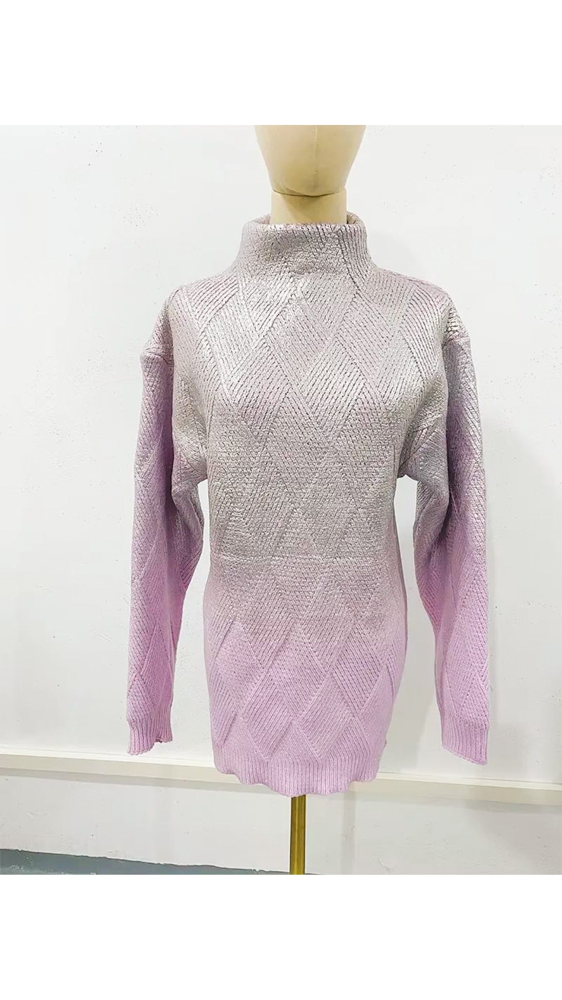 Elsie Ombre Metallic Sweater