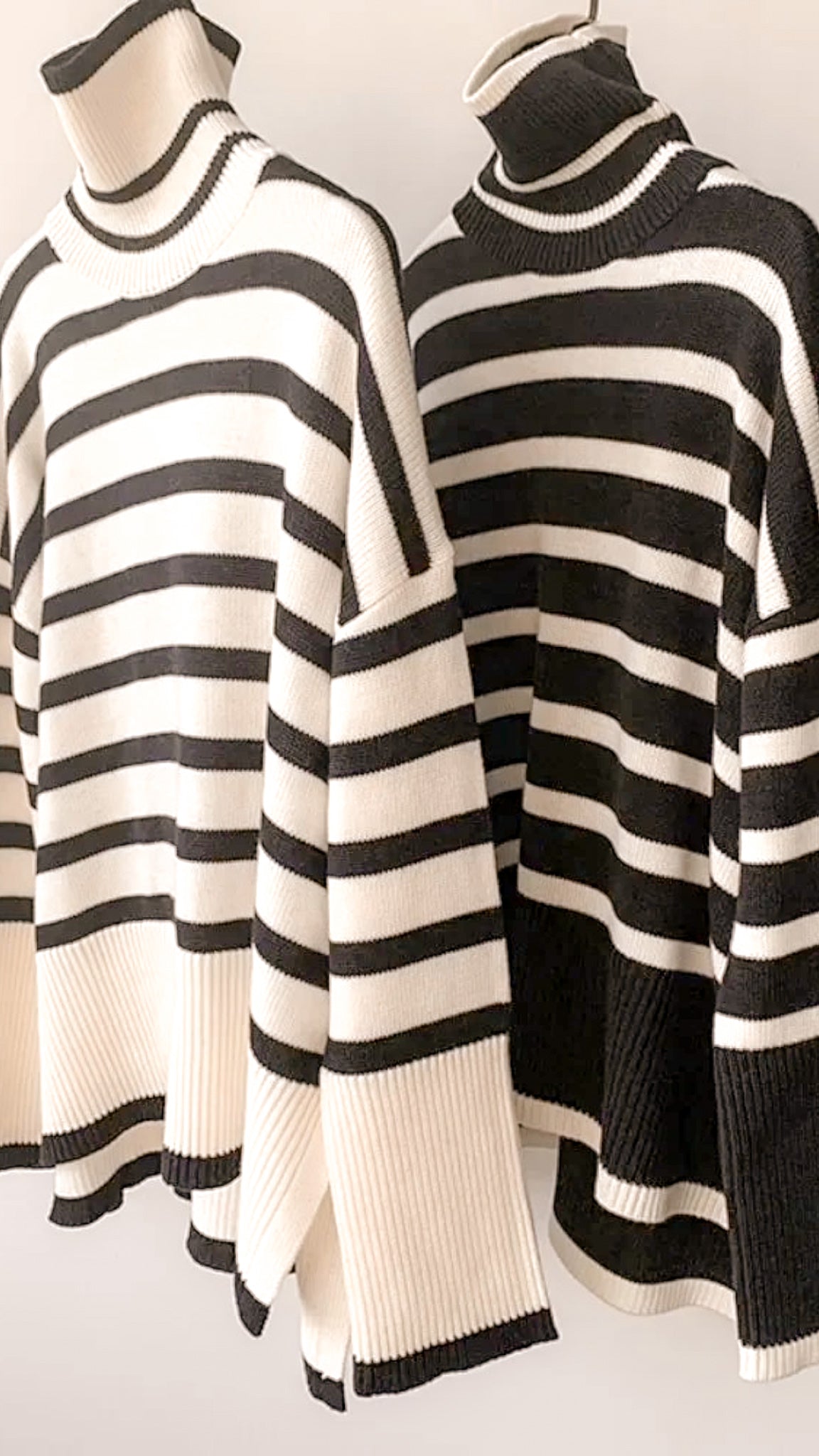 Cordelia Striped Turtleneck Sweater