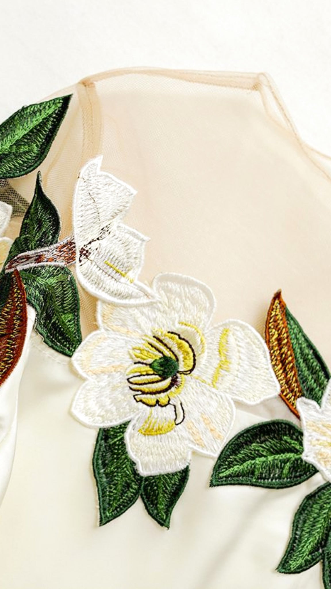 Belle Mesh Yoke Blouse