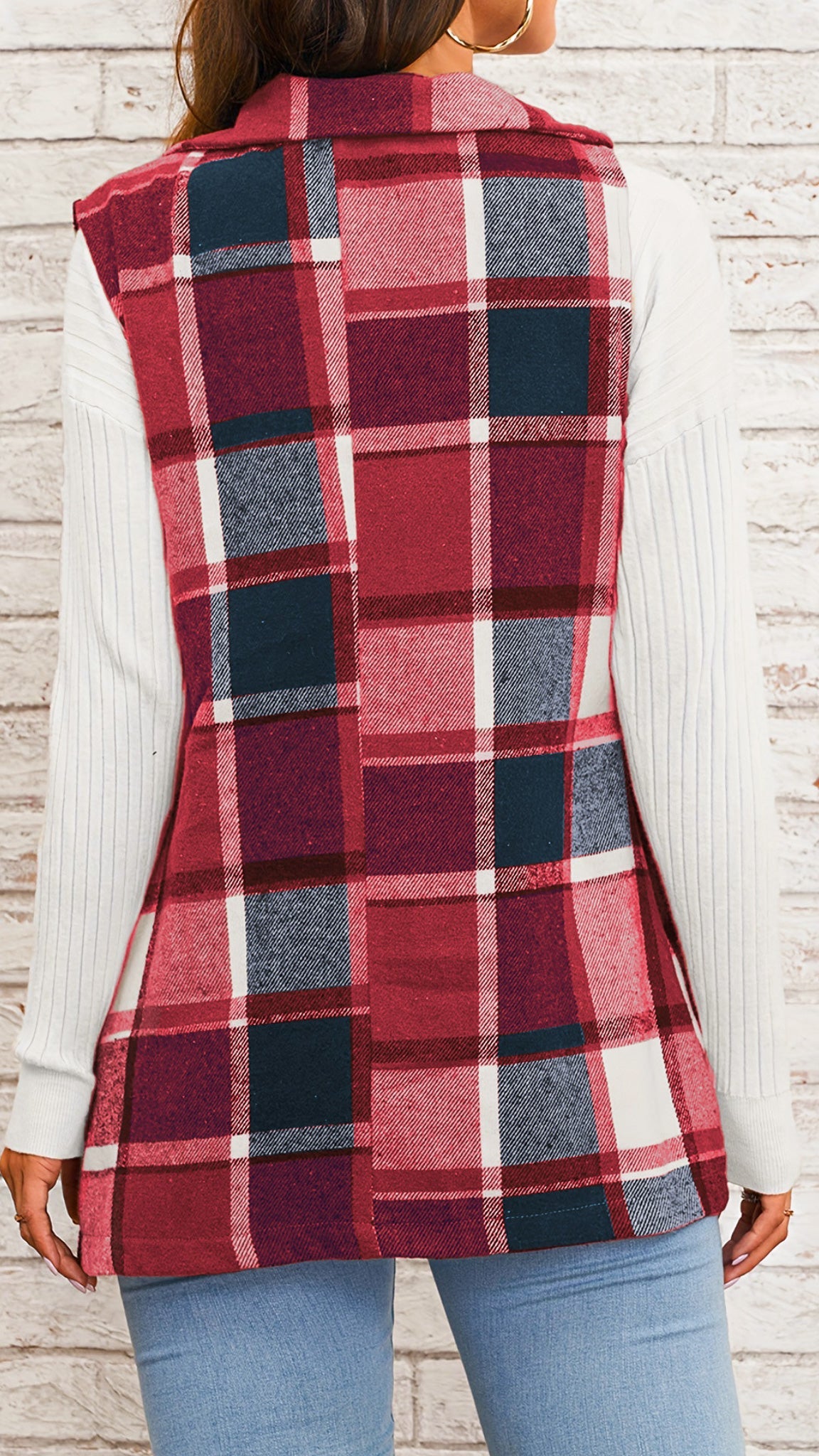 Olivia Checkered Vest