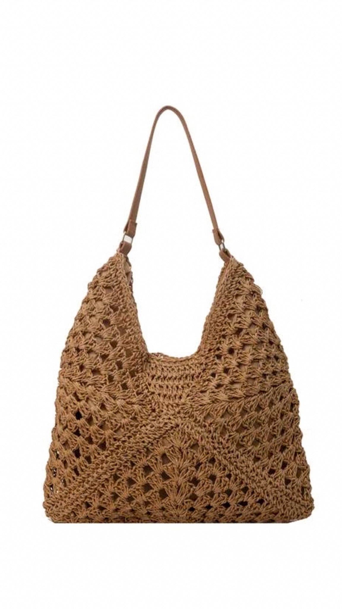 Evelyn Straw Shoulder Bag