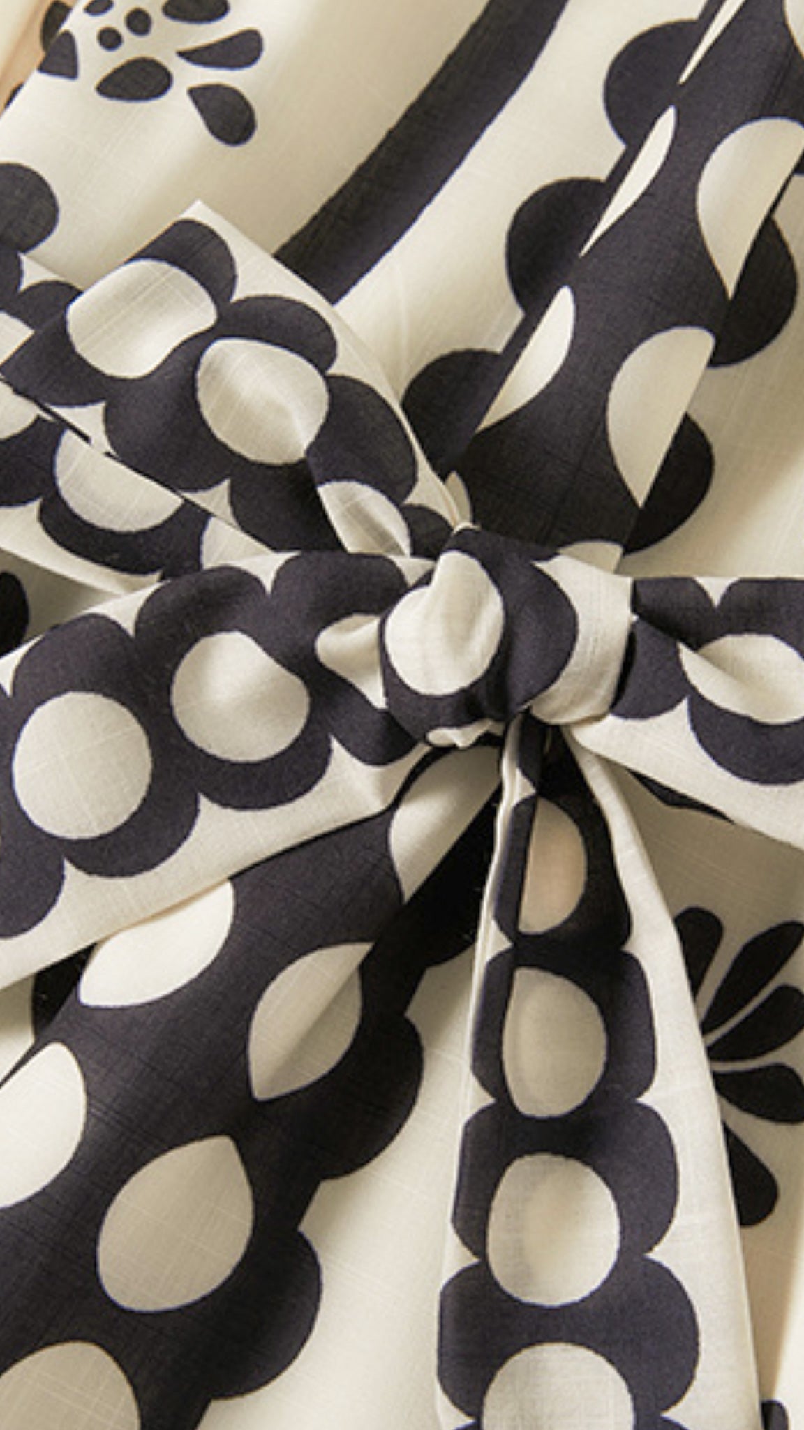 Josie Black & White Contrast Printed Dress