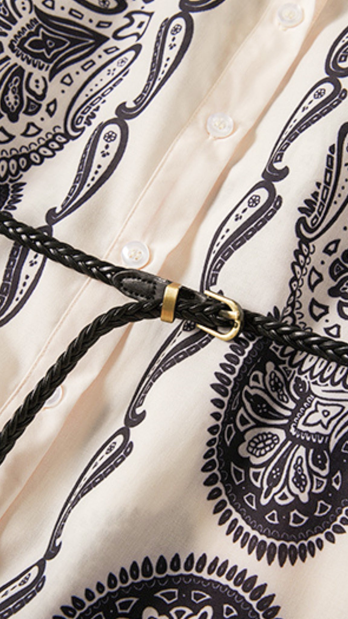 Juliana Paisley Printed Shirt Dress