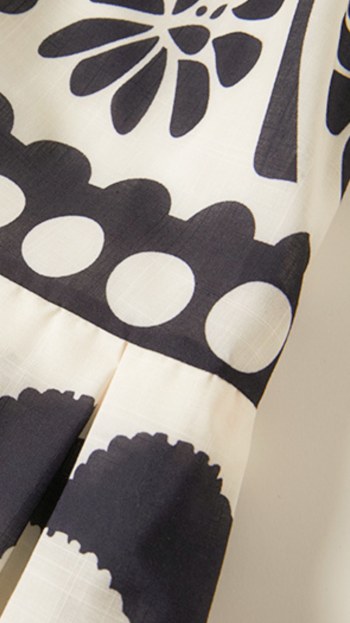 Josie Black & White Contrast Printed Dress