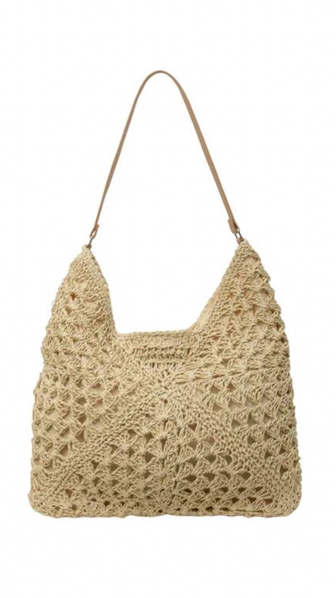 Evelyn Straw Shoulder Bag
