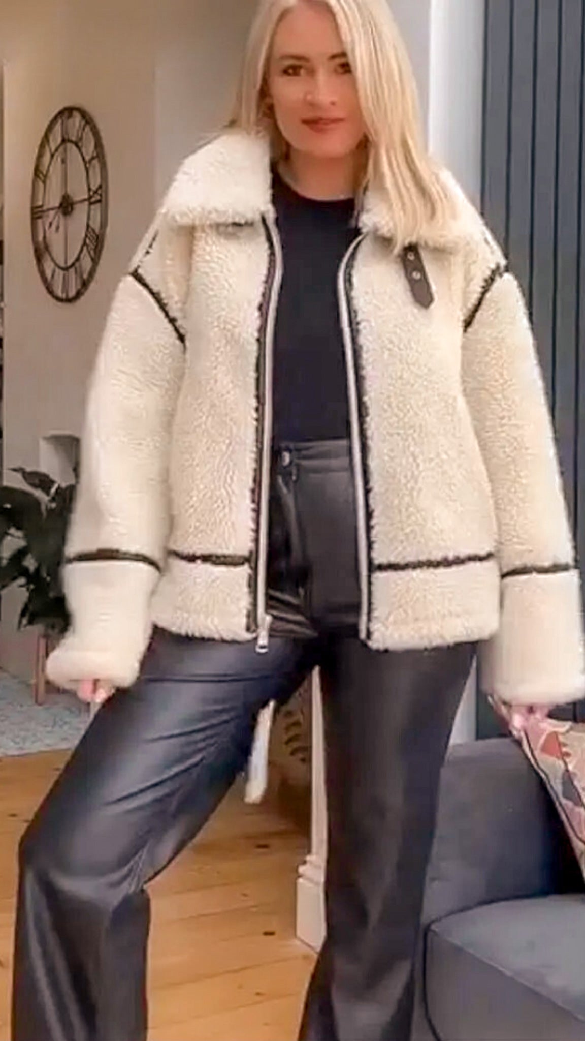 Valencia Faux Wool Plush Coat