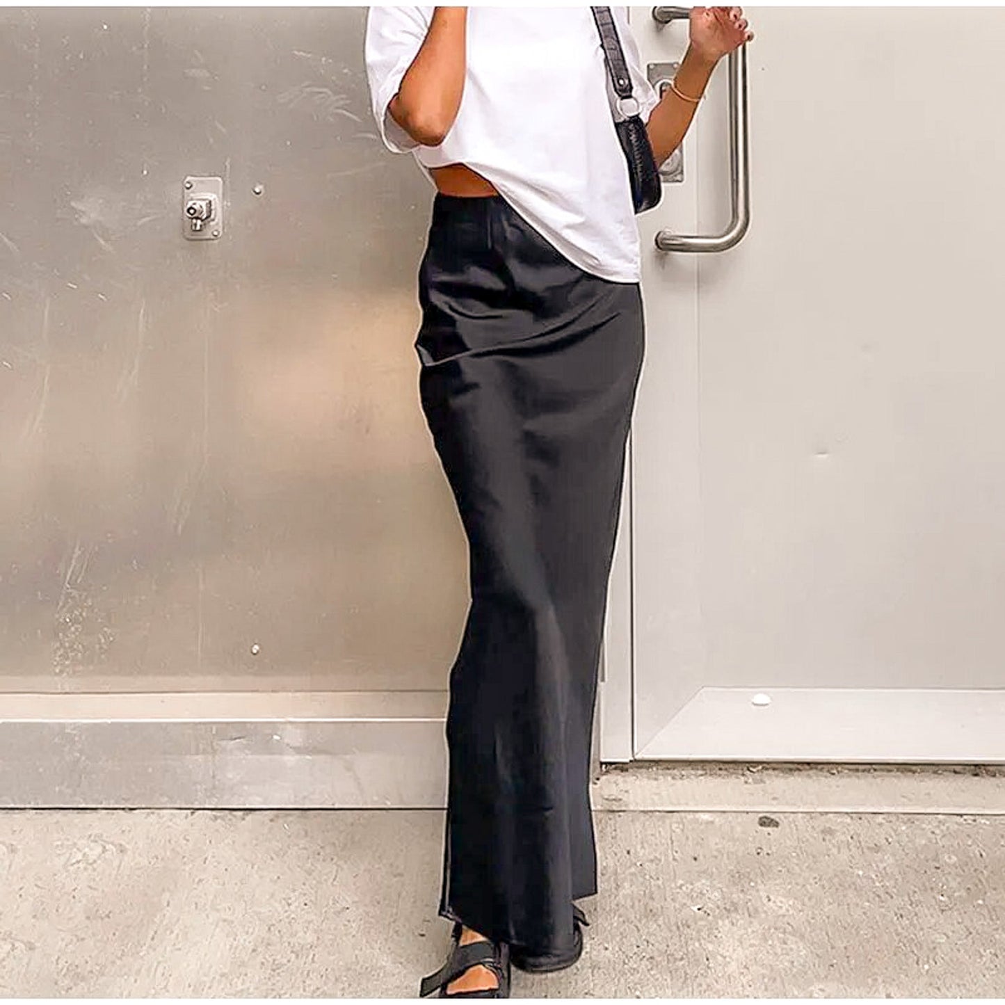 Jasmine Satin Maxi Skirt