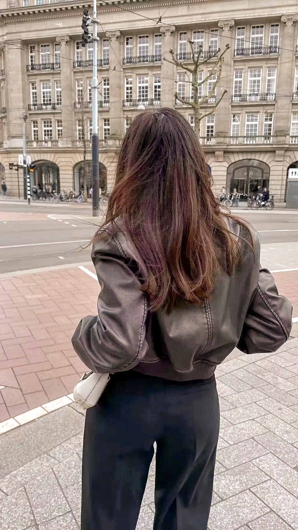 Celeste Faux Leather Bomber Jacket