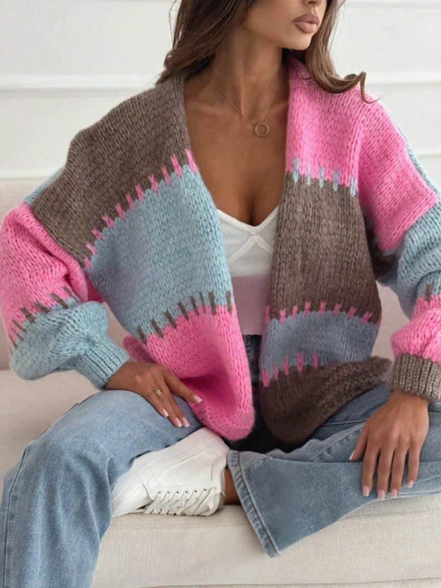 Brielle Colorblock Knit Cardigan