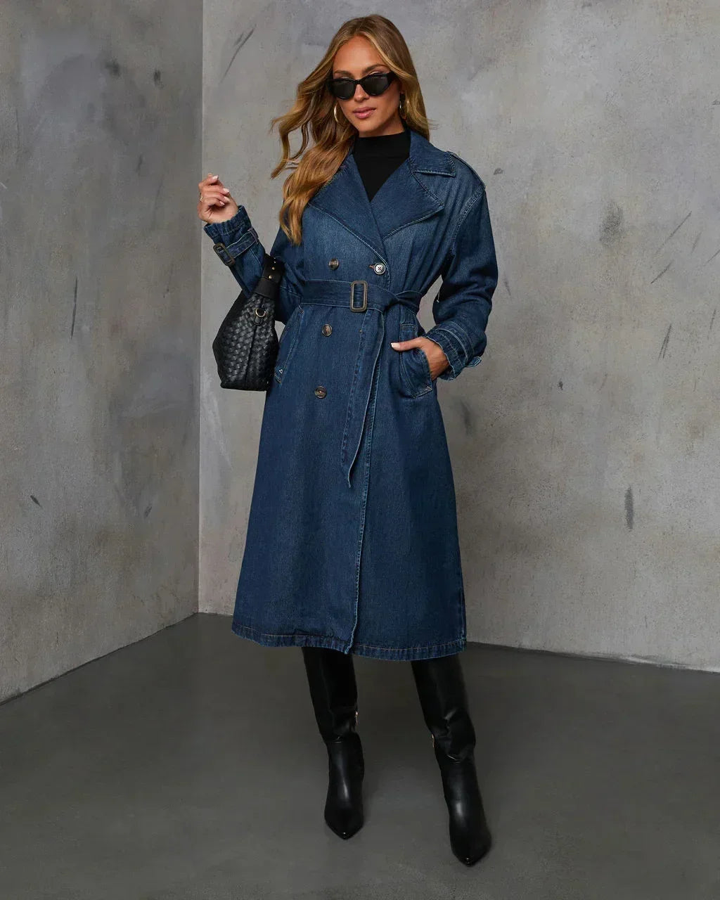 Diana Denim Trench Coat