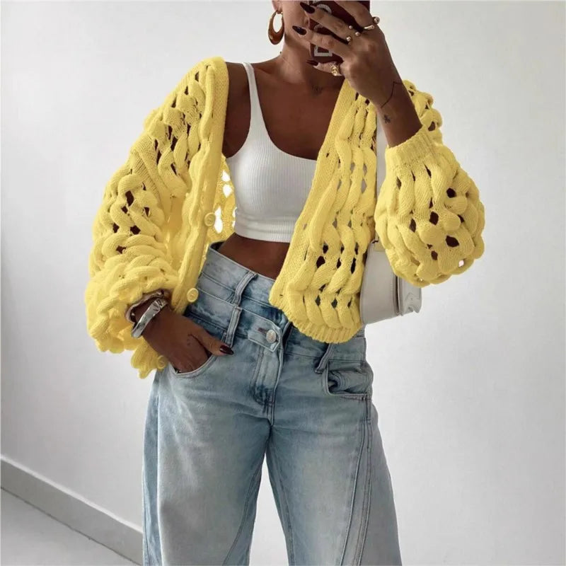 Brittany Bubble Knit Cardigan