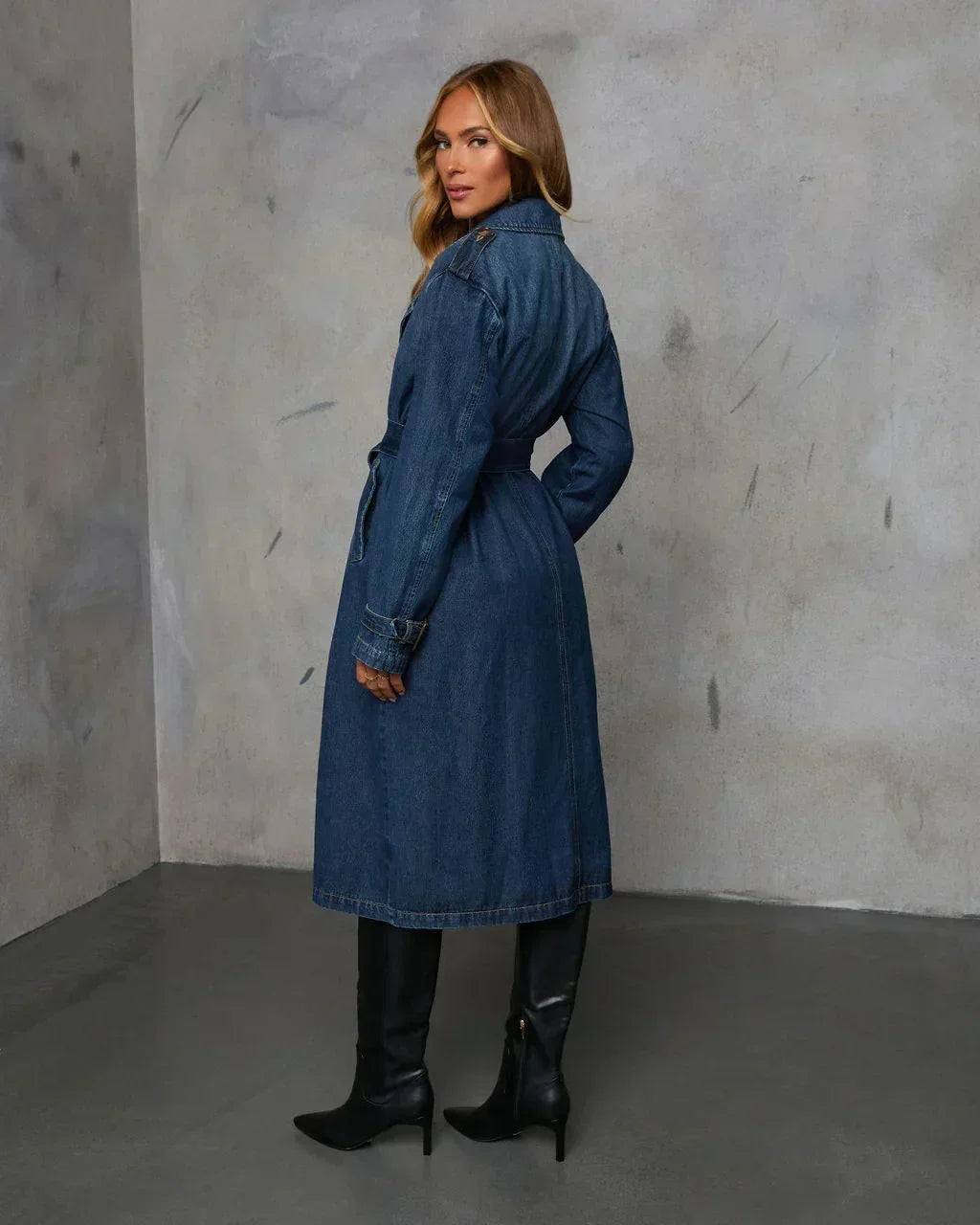 Diana Denim Trench Coat