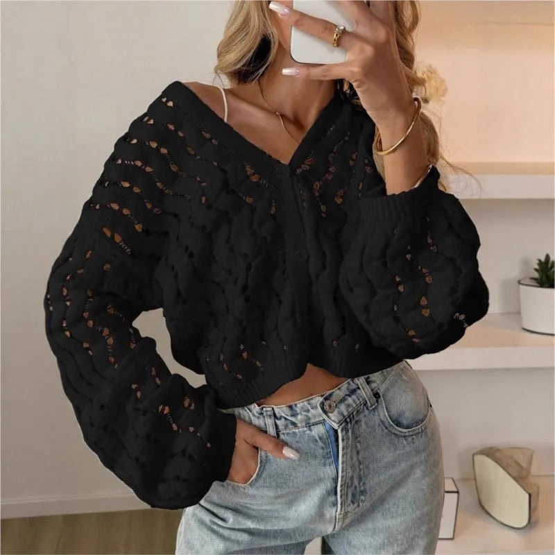 Brittany Bubble Knit Cardigan