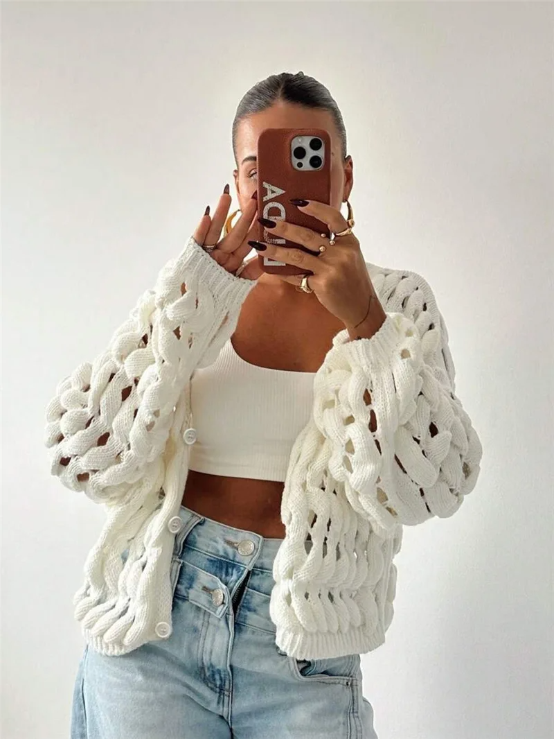 Brittany Bubble Knit Cardigan