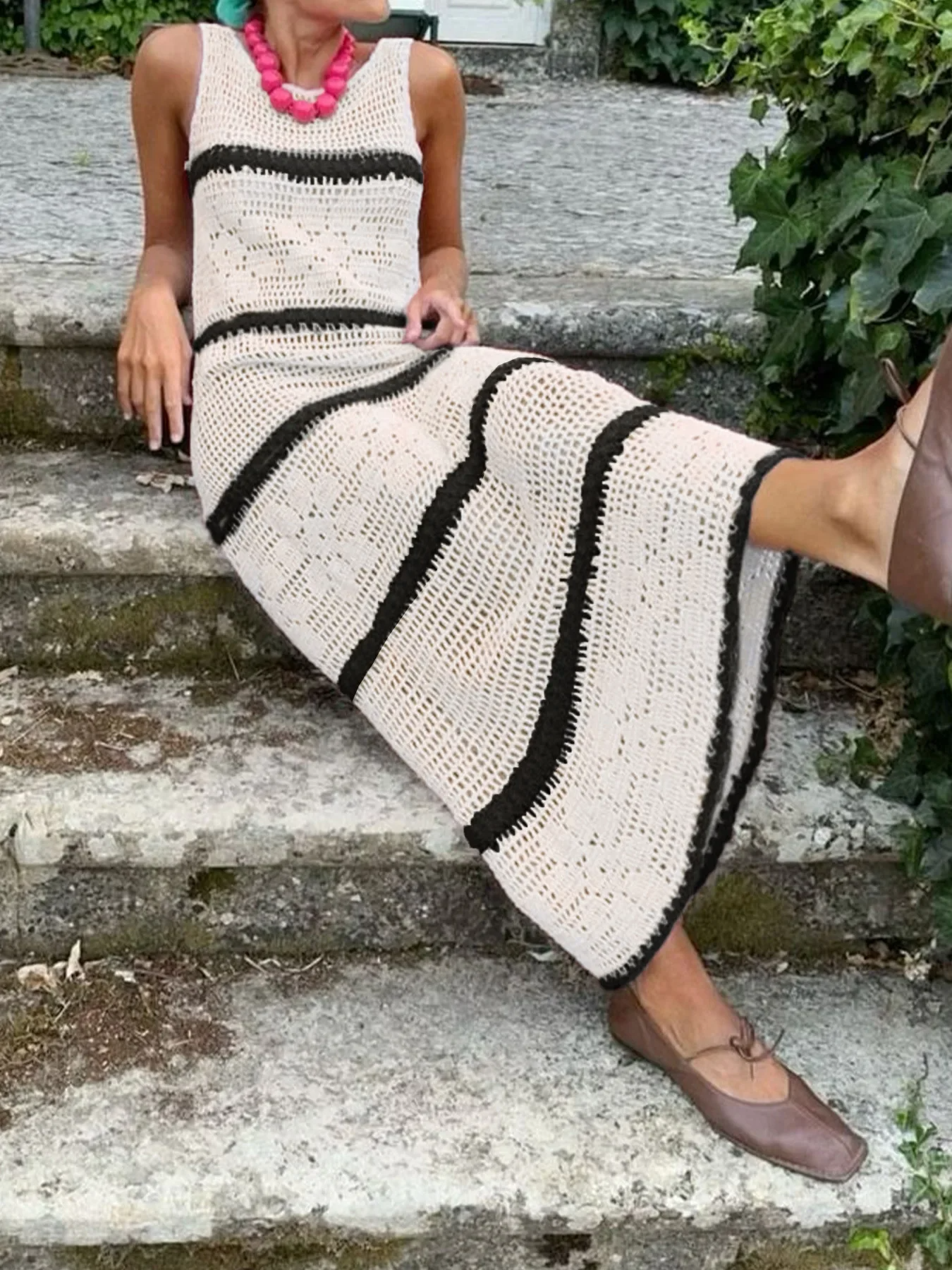 Marina Stripes Knit Dress